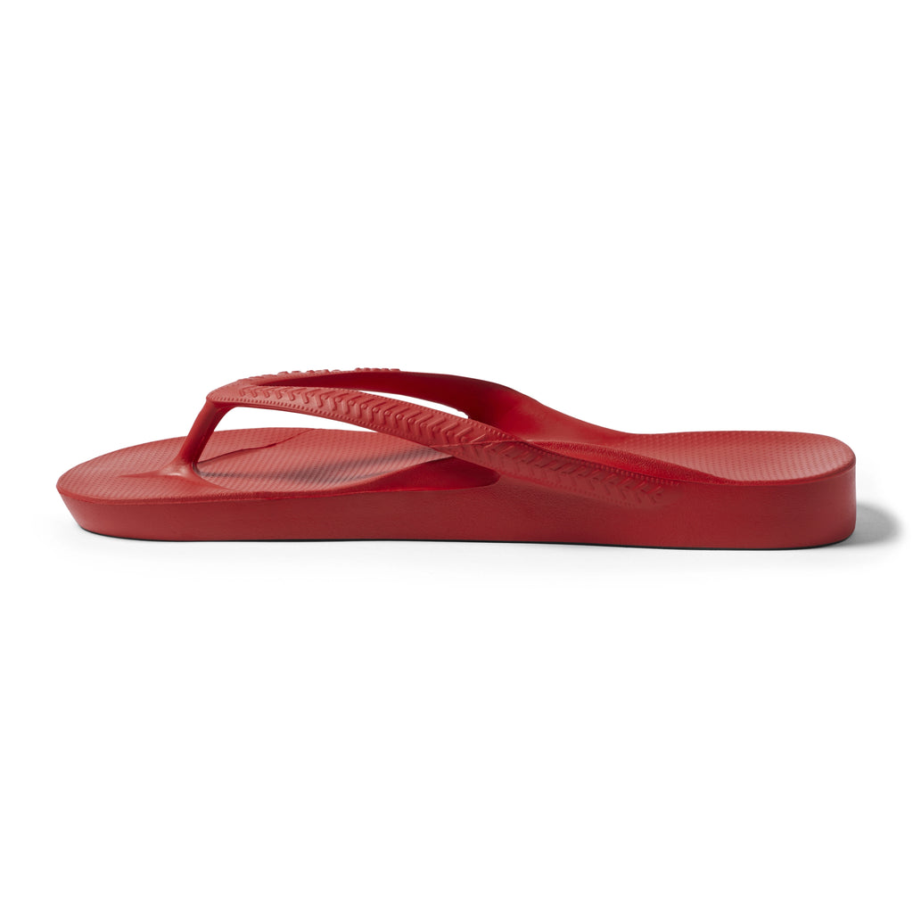 Arch Support Flip Flops - Classic - Chili Red
