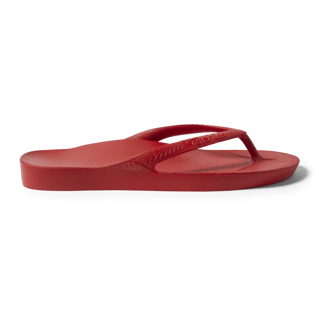 Arch Support Flip Flops - Classic - Chili Red