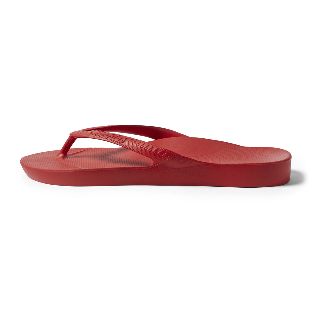 Arch Support Flip Flops - Classic - Chili Red