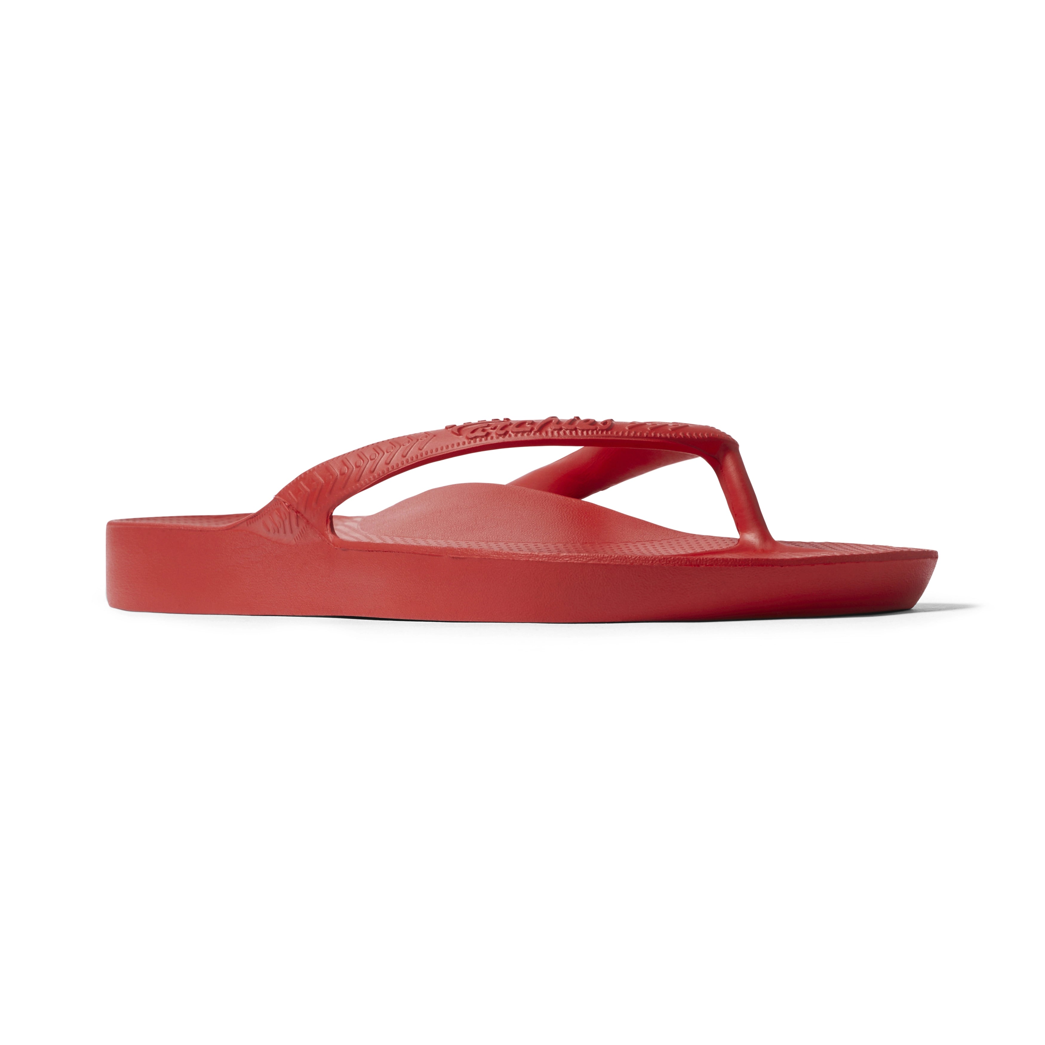 Arch Support Flip Flops - Classic - Chili Red