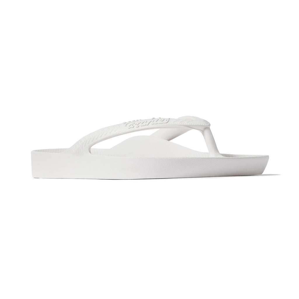Arch Support Flip Flops - Classic - White