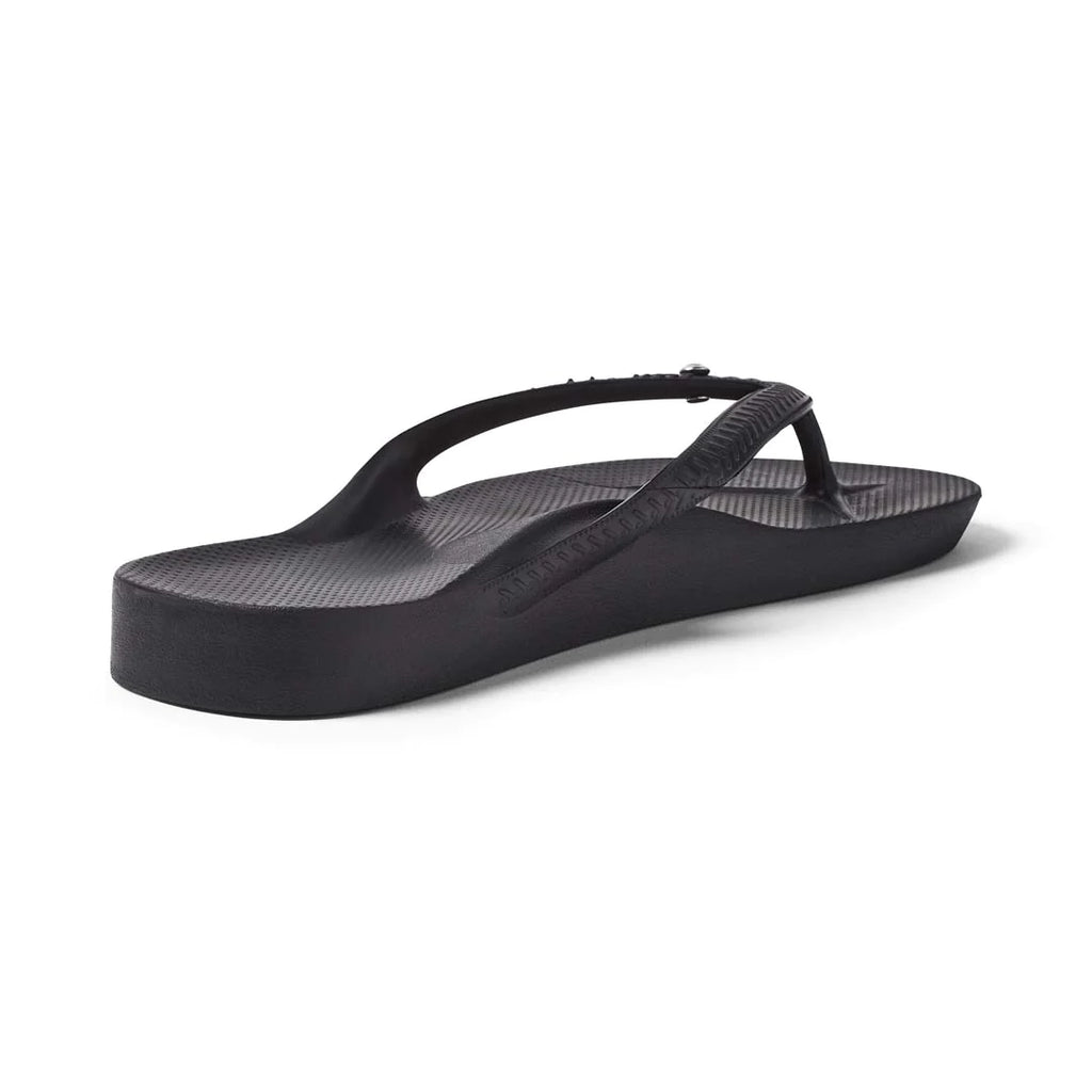 Arch Support Flip Flops - Classic - Crystal Black