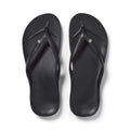 Arch Support Flip Flops - Classic - Crystal Black